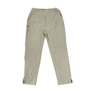 YYV Medium Women Stretch Work Golf Ankle Dress Pants Zip Pockets 24.5” In 28-26